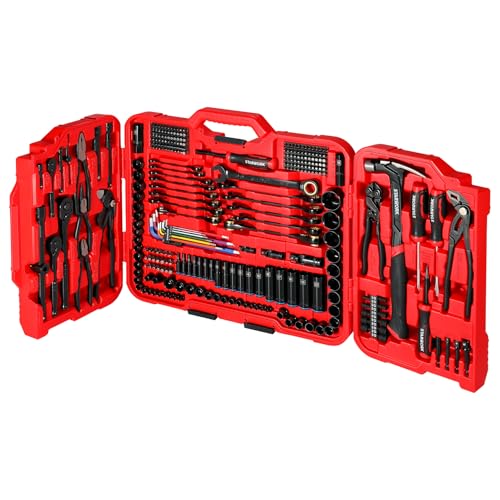 STARWORK TRUE MECHANIC 306-Piece Mechanics Tool Set and Socket Set, Comprehensive Tool Kit, Automotive Repair Tool Set, 【Pliers Wrench】, Professional