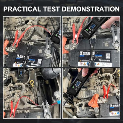 6V-48V DC Car Power Circuit Probe Tester with Dual LED Lights | Electric Circuit Tester Automotive,Fuse & Voltage Tester,Electrical Automotive Digital Display Short Finder with 4.5M Cable
