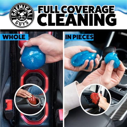Chemical Guys Sticky Icky Car Cleaning Gel, Green Apple, Strawberry, 2-Pack | For air vents, dashboards, and keyboards, reusable, for vents, cup holders, and keyboards, use for dashboard crevices - size: 3.5 Ounce (Pack of 2), style: Various
