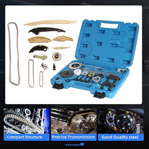 Timing Chain Kit+Timing Tool, For Audi A1/A3/A4/A5/A6/A7/TT Q5 1.8L/2.0L 2014+ | For Volkswagen Passat/Jetta/Golf/Beetle/Polo 1.8L/2.0L 2014+, For EA888, #OE 06K115225L, 06H105209AT, 06K109469N