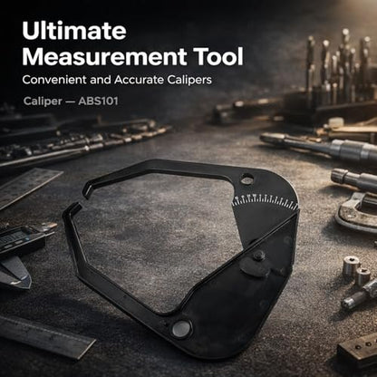 Car Wheel Balancer Caliper, ABS Plastic Rim Width Measuring Tool, Tire Scale Black - Durable Construction, Easy Read Scale, Portable for Automotive Repair