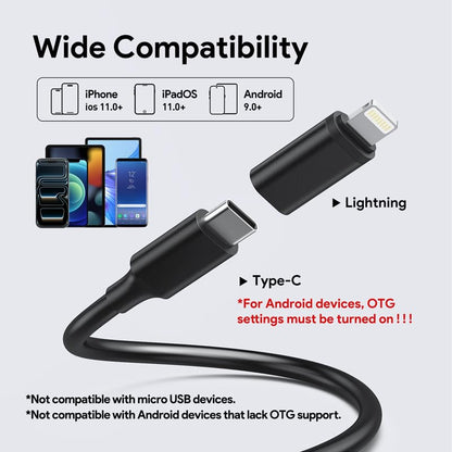 DEPSTECH 2K Endoscope Camera with Light: 2560P QHD Dual Lens Inspection Borescope with 16.5FT Snake Cable for iPhone & Android, Industrial Scope Automotive Tools for Sewer, HVAC, Plumbing, Mechanic