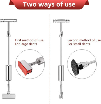 Manelord Car Dent Puller - Dent Remover with T-bar Slide Hammer Dent Puller and Upgraded Dent Puller Tabs for Car Dent Repair and Metal Surface Dent Removal
