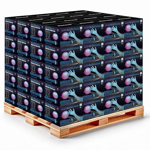 Raxwell Disposable Nitrile Gloves - Heavy Duty Cleaning Gloves - Elbow-Length Dishwashing & Kitchen Use - Chemical Resistant - size: X-Large, style: 1 Pallet (84 Cases)