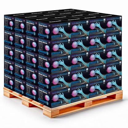 Raxwell Disposable Nitrile Gloves - Heavy Duty Cleaning Gloves - Elbow-Length Dishwashing & Kitchen Use - Chemical Resistant - size: XX-Large, style: 1 Pallet (84 Cases)