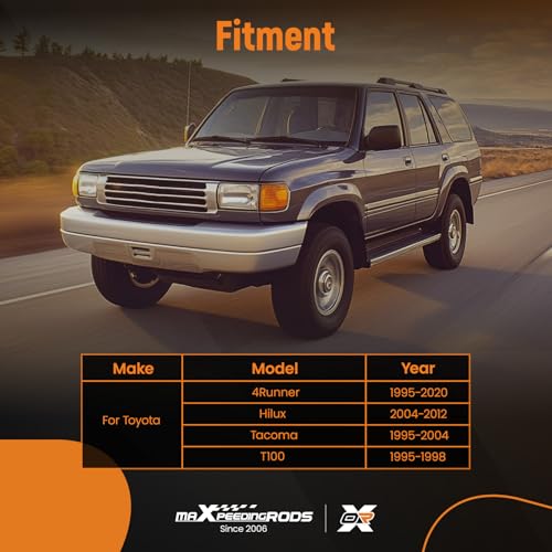 maXpeedingros Rear Axle Bearing Puller & ABS Tone Ring Tool Kit, for Toyota 4Runner 1995-2020 / Hilux 2004-2012 / Tacoma 1995-2004/ T100 1995-1998, with 40mm Bearing Driver - color: Black