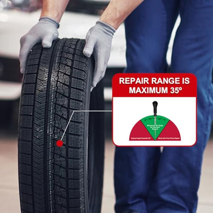 SUNSOUL 24pcs Large Tire Plug Patches, 0.30” x 2” Plug Patches for Tires | 3 Size Options, Premium Vulcanizing Rubber, One-Piece Combination Repair Unit, Mushroom Patch Plug for Car, Moto, Bike, Truck - size: 0.30 x 2.00 Inch