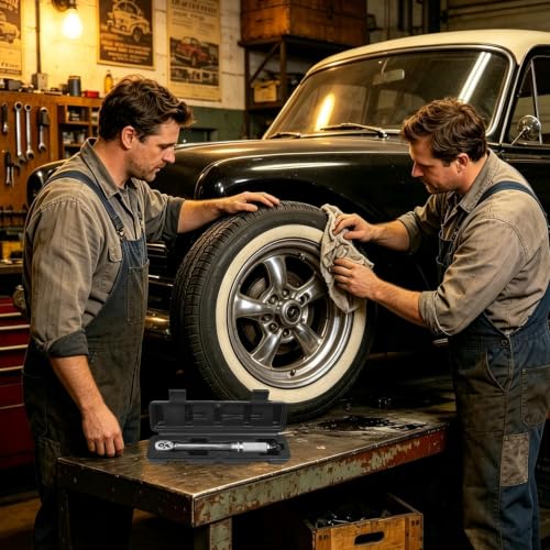 1/4-Inch Drive Torque Wrench – 3-33Nm Automotive Tire Torque Wrench | With 72-Tooth Ratchet, Dual-Direction Click Alarm, Round Tube Design For Car Repair, Bicycle, Motorcycle Maintenance