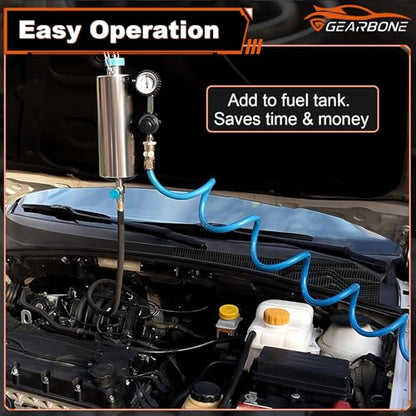 Fuel Injector Cleaner Kit – 1000ML Non-Dismantle Fuel System Cleaner & Tester, 150PSI Pressure – for Intake Valve, Throttle Body, Manifold, and Catalytic Converter Cleaning
