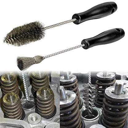 Diesel Injector Sleeve Cup Seat Cleaning Bore Brush Kit Compatible with Ford Powerstroke Caterpillar Navistar Maxxforce