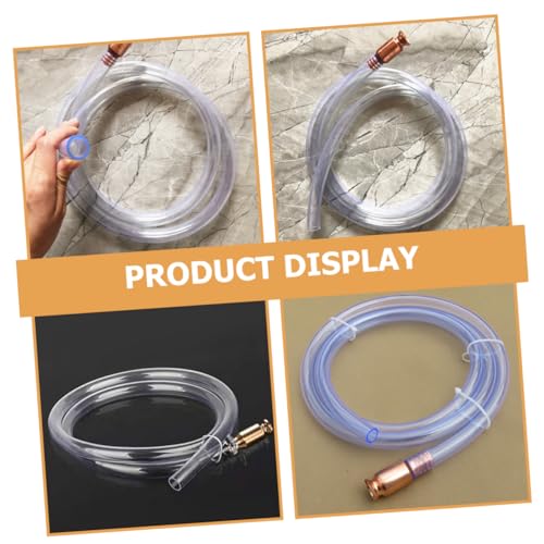 Luxshiny 1set Convenient Automotive Maintenance Siphon Pump for Water Fuel Siphon Hose Oil Transfer Hose Connector Clamp and Switch Kit