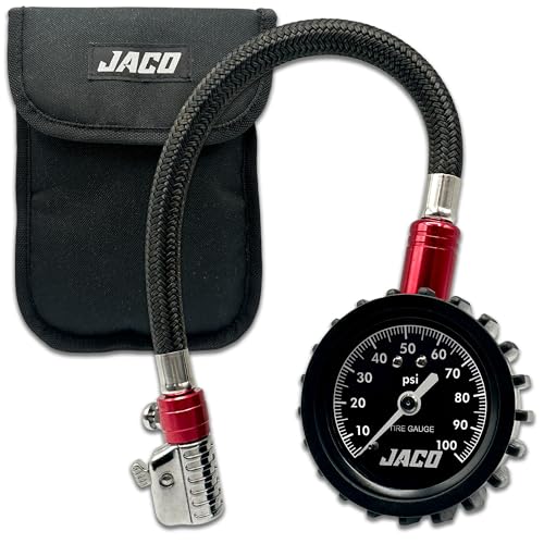 JACO ElitePro-X Tire Pressure Gauge with Lightning Chuck (100 PSI) - size: 100 PSI