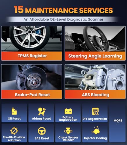 OBD2 Scanner for Toyota/Lexus/Scion, OM701 All Systems Diagnostic Tool with 15+ Resets (Oil/ETC/EPB/ABS/SAS/BAT Register...), Full OBDII Functions Read&Erase Fault Codes, Free Software Update