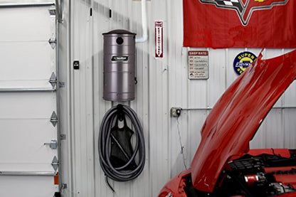 UV150GKP1 Extended Life Professional Wall Mounted Utility Vacuum with 50ft. Garage Kit Pro (Unit and Kit Plus 1 Inlet) - size: Unit and Kit plus 1 Inlet
