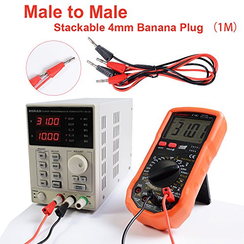 HANDSKIT 10Pcs Multimeter Test Leads Kit,Test Leads Set with Alligator Clips,Test Mini Hooks Probe and Test Probes for Automotive Multi Meter Digital & Ohm Meter