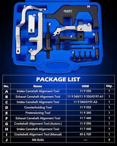 Orion Motor Tech Camshaft Holding Tool Kit Compatible with BMW Mini Cooper Clubman N12 N13 N14 N16 N18 EP3 EP6 1.4L 1.6L Engines Timing Tool Kit