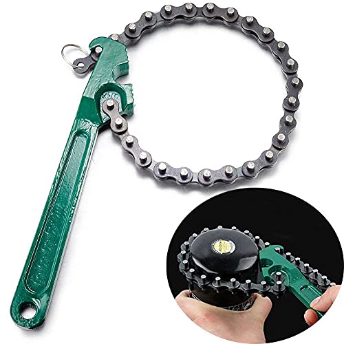 Chain Wrench, 12 inches Automotive Oil Fuel Filter Chain Wrench Pliers Adjustable Removal Remover Tool,fits 1.6" to 5.9" Diameter - size: fits 1.6" to 5.9" Diameter