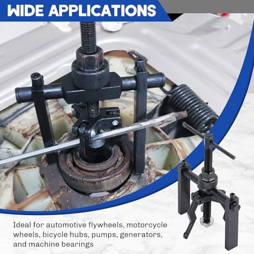 3 Jaw Inner Bearing Puller Set | Blind Bearing & Bushing Gear Extractor Kit Wheel Bearing Puller Kit, Pilot Gear Remover Tool for Motorcycle, Car & SUV