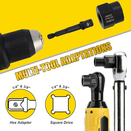 Topec Bolt Extractor Kit, 35-Piece Broken Bolt Extractor Set | Impact Bolt & Nut Remover Socket Set, Removal Tool for Removing Damaged, Frozen, Rusted, Rounded-Off Bolts, Nuts & Screws - color: 35-piece