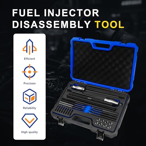 EN-51146 Fuel Injector Disassembly Tool Rail Assembly Replacer Master Kit Compatible with GM Opel, Buick, Vauxhall & MG 1.0L, 1.4L, 1.5T, 1.6L Engines, OEM EN-51146 EN-51146-100 EN-51146-150