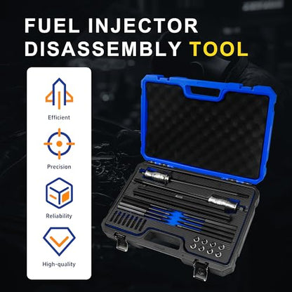 EN-51146 Fuel Injector Disassembly Tool Rail Assembly Replacer Master Kit Compatible with GM Opel, Buick, Vauxhall & MG 1.0L, 1.4L, 1.5T, 1.6L Engines, OEM EN-51146 EN-51146-100 EN-51146-150