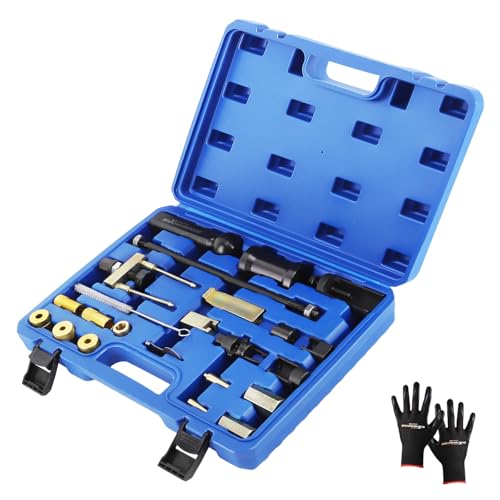 maXpeedingrods Fuel Injector Puller Removal Installer Kit, Injector Seal Install Tool for VW Audi 1.2 1.4 1.6 1.8 2.0 2.7 3.0 3.2 3.6 V6 4.2 V8 FSI TSI TFSI Petrol Diesel, for Volkswagen TDi 4 Cyl - style: for VW