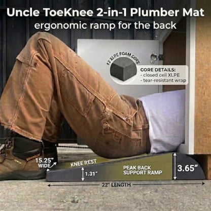 Uncle ToeKnee 2-in-1 Plumber Mat & Kneeling Pad
