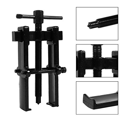 Two Jaw Bearing Puller, Adjustable Two Jaw Puller Remover for Removal Bearing or Gears, Pulley, and Flywheel, Motorcycle Car Auto Removing Kit 2.5"