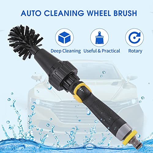 Auto Cleaning Wheel Brush Car Detailing Spinning Brushes Rotary Cleaning Brush for Scrub Wash Tires Grills Bike Motorcycle Wheels
