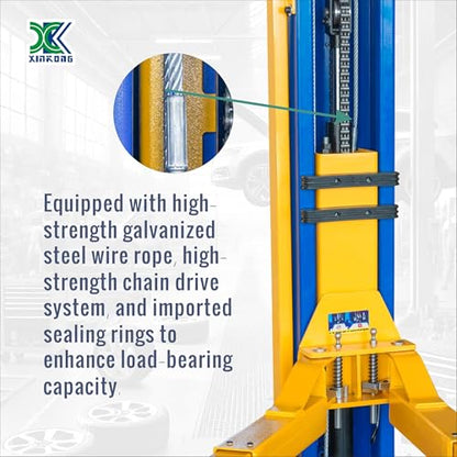 XK-L1150 Overhead Auto Lift Car Lift Capacity 11500 Lbs Truck Hoist with 36 Months Parts Replacement - color: Model L1150-220V