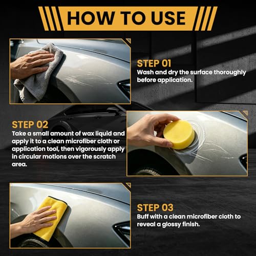 Car Scratch Remover - Wax & Polishing Compound for Paint Repair, Eliminate Swirls & Scratches, Restore Shine (100mL)