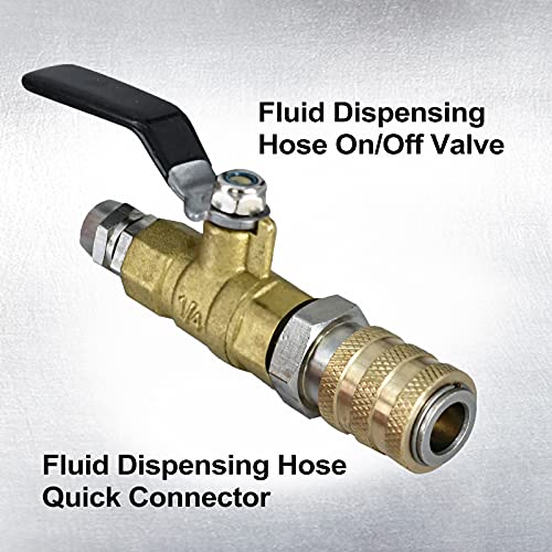 SMOTIVEPRO Automotive Transmission Fluid Pump ATF Filler System 3L Manual Fluid Transfer Pump with 12 Aluminum Alloy AdaptersTransmission Fluid Extractor
