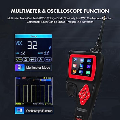 Topdiag P200 Power Circuit Probe Kit - Test Light Automotive Circuit Tester Circuit Breaker Finder Tool, Relay Tester Multimeter, Oscilloscope, Fuel Injector Tester - 9~30V - style: P200