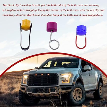 3PCS Car Wheel Lug Cap Removal Tool Set, 3 Type Car Wheel Hub Removal Tool, Auto Wheel Bolt Cap Removal Tool Hook & Nut Caps Lug Puller, Universal Nut Caps Lug Puller for Most Vehicles