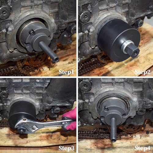 Crankshaft Front Oil Seal Installer and Removal Kit | Front Crankshaft Seal Removal Tool, Compatible with BMW N40, N42, N45, N46, N52, N53, N54 Engines, with Carrying Case