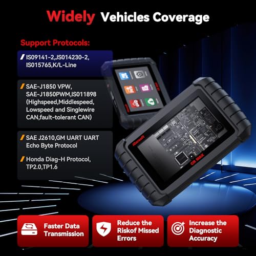 iCarsoft CR MAX 2026 Ver Bidirectional Scan Tool All System Diagnosis 50 Services Full Active Test OBD2 Scanner Diagnostic Tool Car Code Reader ECU Coding AUTOVIN CAN FD Lifetime Free Update - size: CR MAX 2026 Version