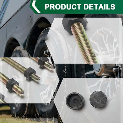 78834 Impact Rated Wheel Hub Removal Tool Bolt & Nuts Kit for All Automotive Wheels with 2 Press Feet, 2 M12 & 2 M14 Bolts and Nuts