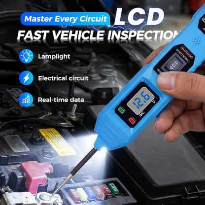 Automotive Circuit Fault Probe Tester - 20A 48V LED Display Front Light, for Sedans Pickup Trucks SUVs Motorcycles Engineering Vehicles Boats