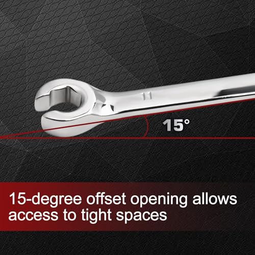 Flare Nut Wrench 9mm x 11mm Double Open End 45 Steel Metric Brake Line Wrenches 15-Degree Offset Design for Removing and Onstalling Nuts in Automotive, Plumbing, and Industrial Applications - size: 9*11mm