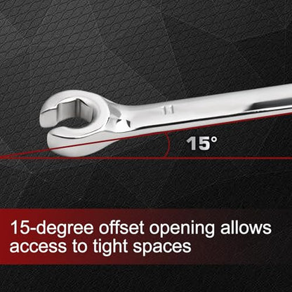 Flare Nut Wrench 9mm x 11mm Double Open End 45 Steel Metric Brake Line Wrenches 15-Degree Offset Design for Removing and Onstalling Nuts in Automotive, Plumbing, and Industrial Applications - size: 9*11mm