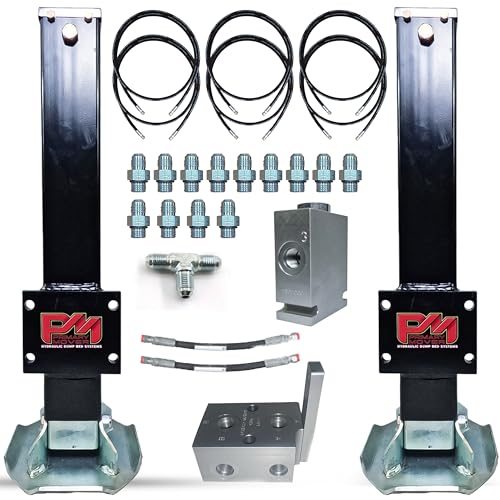 Primary Mover Hydraulic Trailer Jack (24,000 lb) - Power Jack 12K x 2 Double Acting, Lift Trailer Jack Stand & Hydraulic Jack Bracket kit with Hydraulic Power Unit (24k Jack Bolt On) PFJ-2-MB-ADS-K - style: 24k Jack "Bolt On"