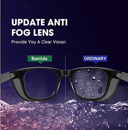 Safety Glasses Anti-Fog Goggles Protective Eyewear Anti Blue Light Protection Glasses For Women And Men - color: Black