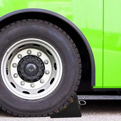 Happyyami Car Automotive Wheel -skid Blocks Oil Changing Ramps Tyre Saver Stoppers Vehicle Wheel Chocks Wheel Chocks for Travel Trailers Chock Block for Truck Heavy Wheel Rubber Tire
