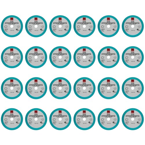 RUPES 9.DA100B Pack of 24 Light Blue D-A Intermediate Foam Polishing Pads 100mm | Ideal for Paint Correction & Gloss Enhancement | Improves Cutting Performance | Compatible with 4" Backing Plate - size: Intermediate 100mm, style: Pack of 24