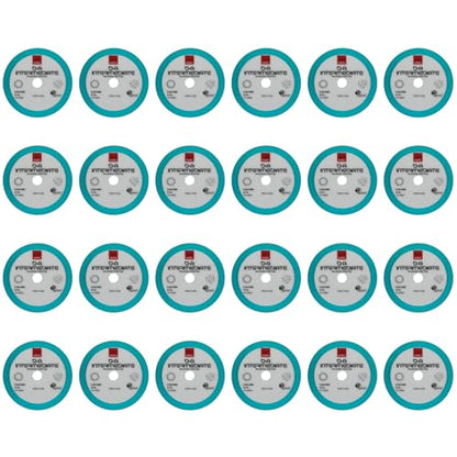 RUPES 9.DA100B Pack of 24 Light Blue D-A Intermediate Foam Polishing Pads 100mm | Ideal for Paint Correction & Gloss Enhancement | Improves Cutting Performance | Compatible with 4" Backing Plate - size: Intermediate 100mm, style: Pack of 24