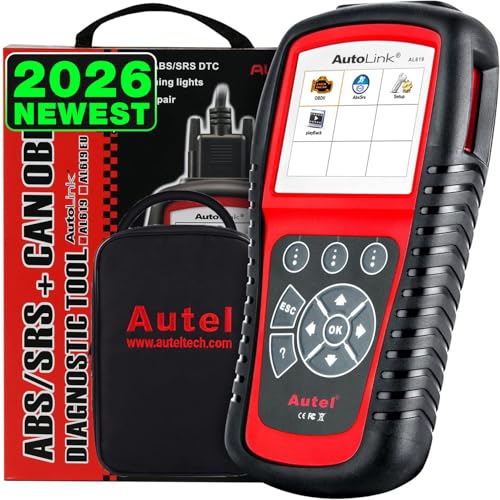 Autel AutoLink AL619 OBD2 Scanner, 2026 ABS SRS Warning Light Diagnostic Scan Tool, Up of AL519 ML519 ML619, 10 OBDII Test Modes, DTCs Lookup, Live Data, Turn Off Check Engine Light OBDII Code Reader