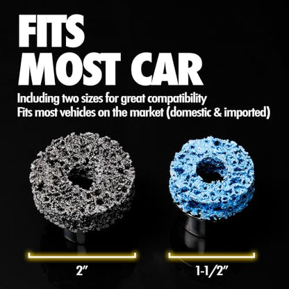10 Pack 1-1/2” Brake Hub Cleaning Discs Replacement Pads for Around Wheel Studs Rust Removal - size: 10 Pack 1-1/2" Replacement Pads