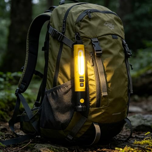 Magnetic LED Work Light 5200mAh Underhood Repair Split Portable Light | charge mobile phone,360° Rotatable , 5 Lighting Modes , Hook Design, 3000LM Work Light for Garage, Workshop, Car Inspection