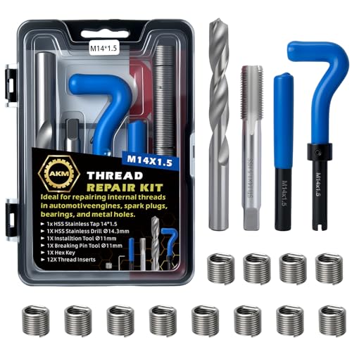 AKM 17PCS M14*1.5 Metric Thread Repair Kit