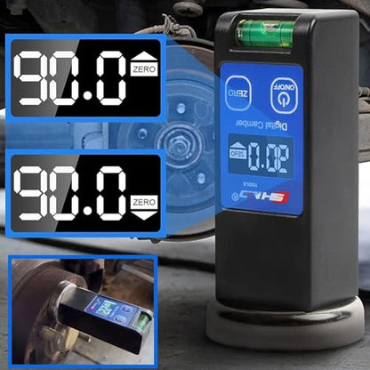 Digital Camber Gauge, Wheel Alignment Tool, Caster Camber Meter with Magnetic Base, LCD Display for Car Truck SUV Suspension Adjustment